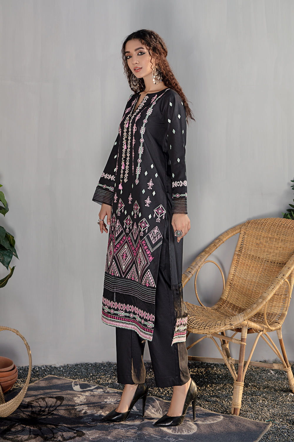 1 PC Stitched | Yard Dyed Embroidered Shirt