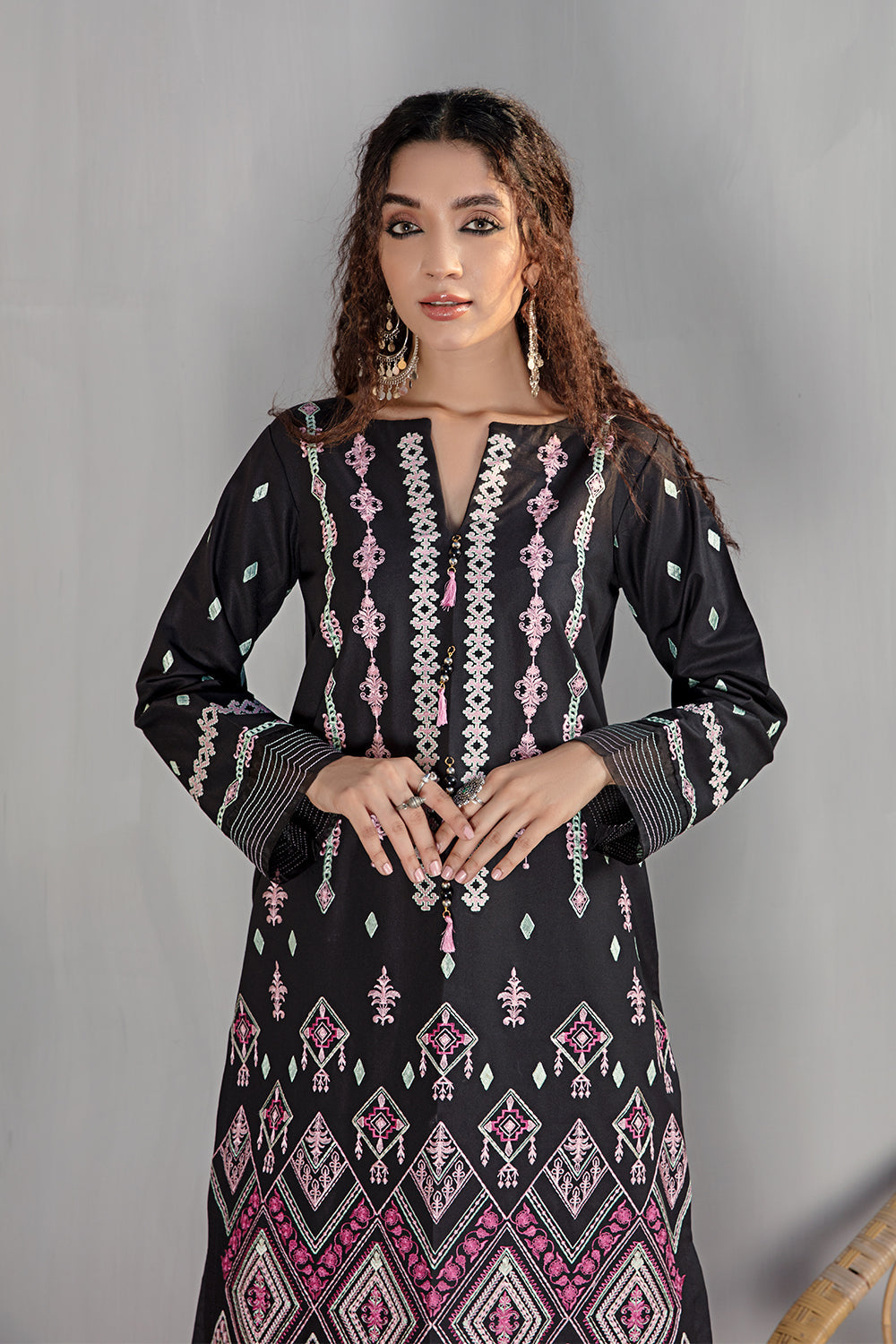 1 PC Stitched | Yard Dyed Embroidered Shirt