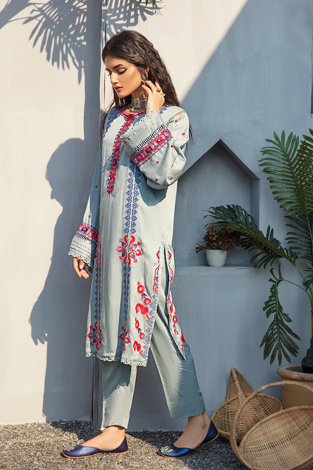 1 PC Stitched | Linen Embroidered Shirt