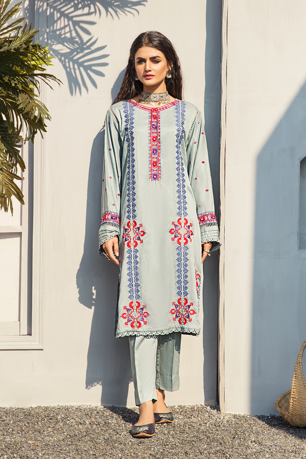 1 PC Stitched | Linen Embroidered Shirt