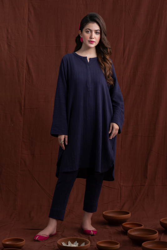 2 PC Stitched | Basic Irish Slub Cotton Base Stitched Shirt + Trouser