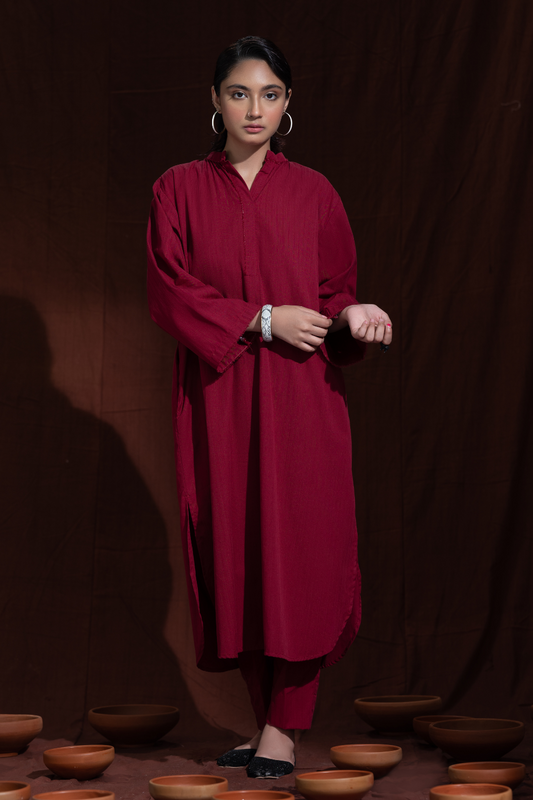 2 PC Stitched | Basic Cotton Base Stitched Shirt + Trouser