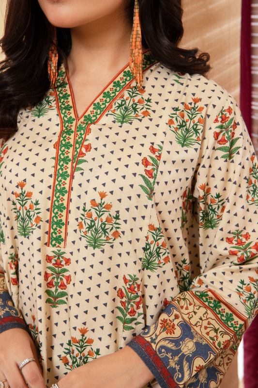1 PC Stitched | Viscose Staple Printed Shirt