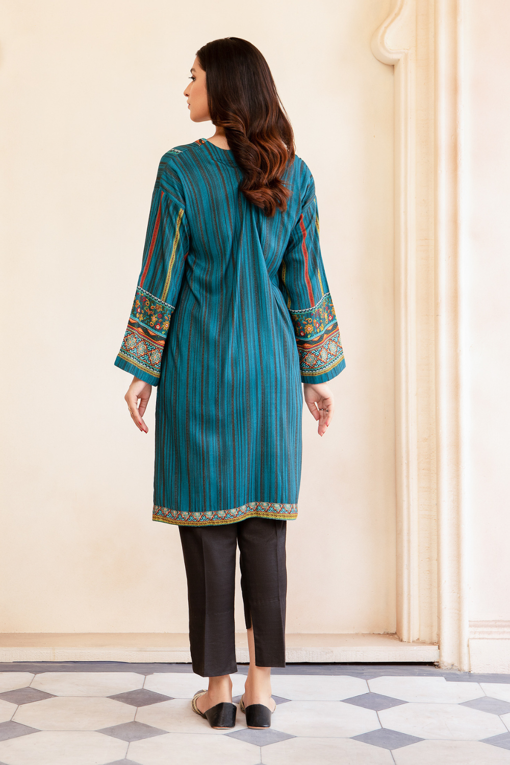 1 PC Stitched | Viscose Staple Printed  Shirt