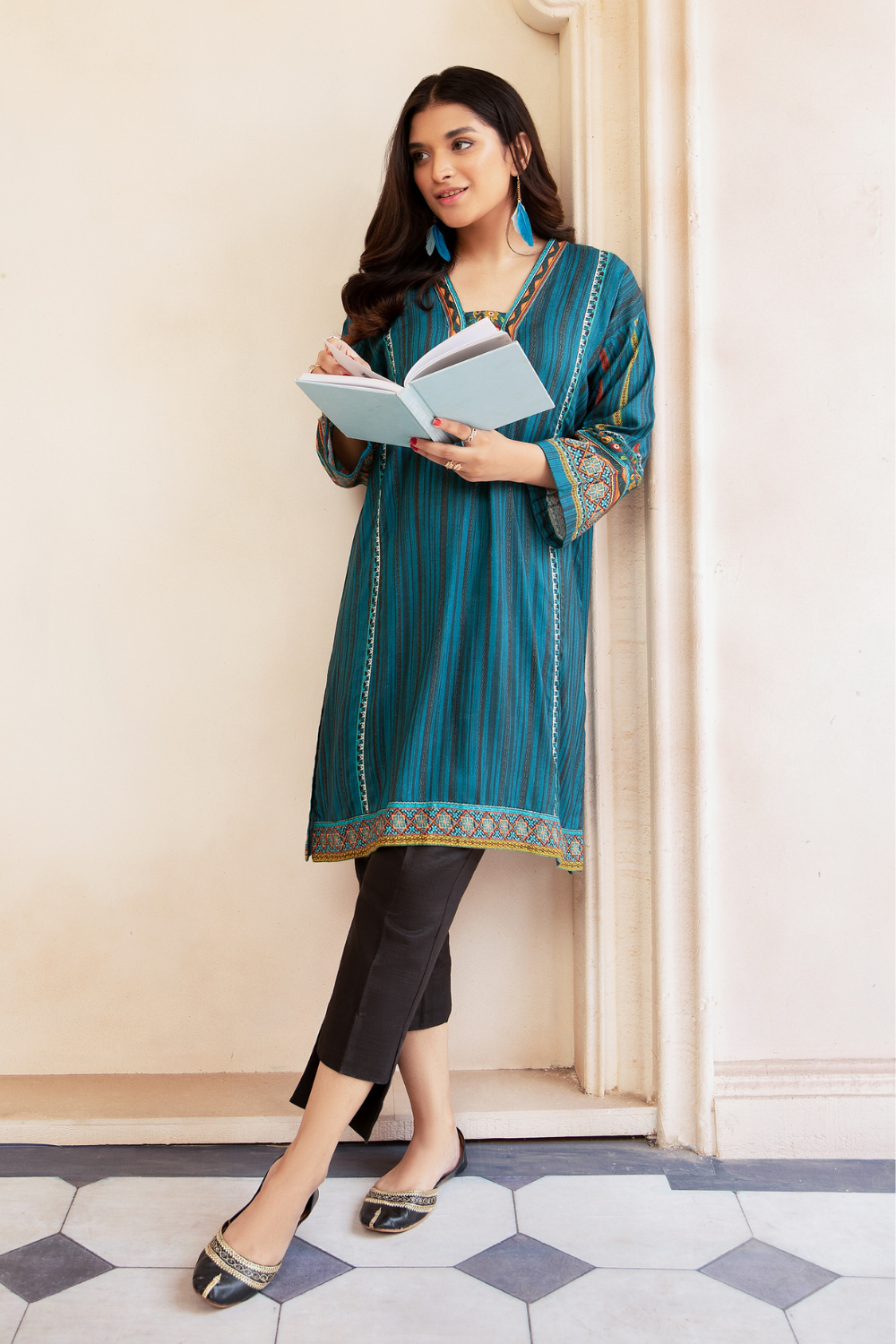 1 PC Stitched | Viscose Staple Printed  Shirt