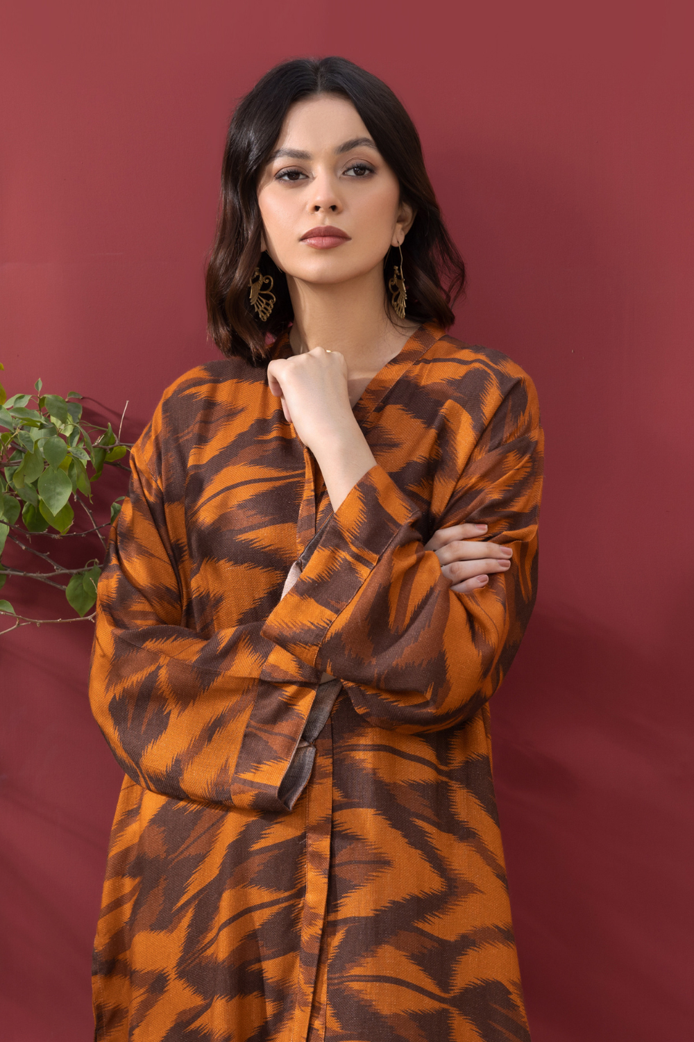 1 PC Stitched | Printed Staple Linen Shirt