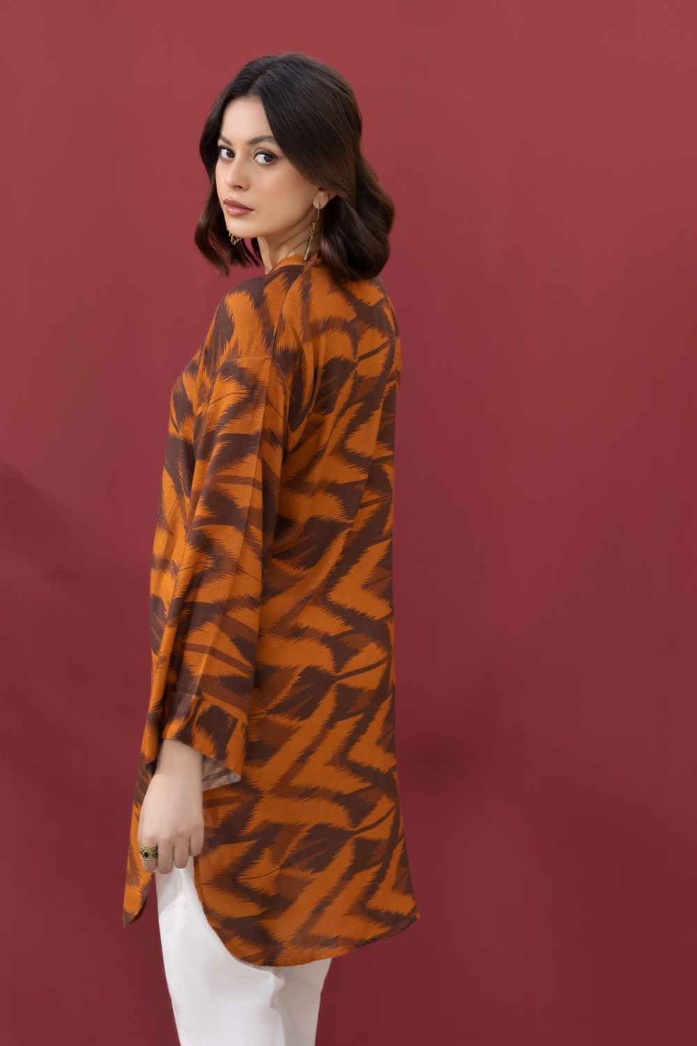 1 PC Stitched | Printed Staple Linen Shirt