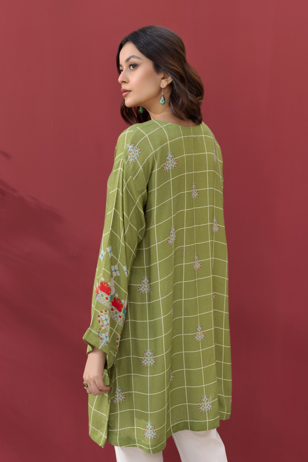 1 PC Stitched | Printed Staple Linen Shirt