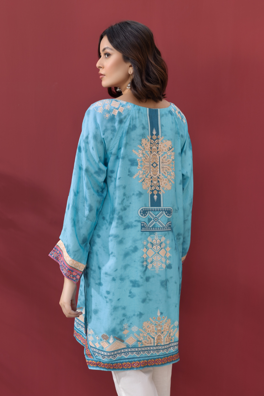 1 PC Stitched | Printed Staple Linen Shirt