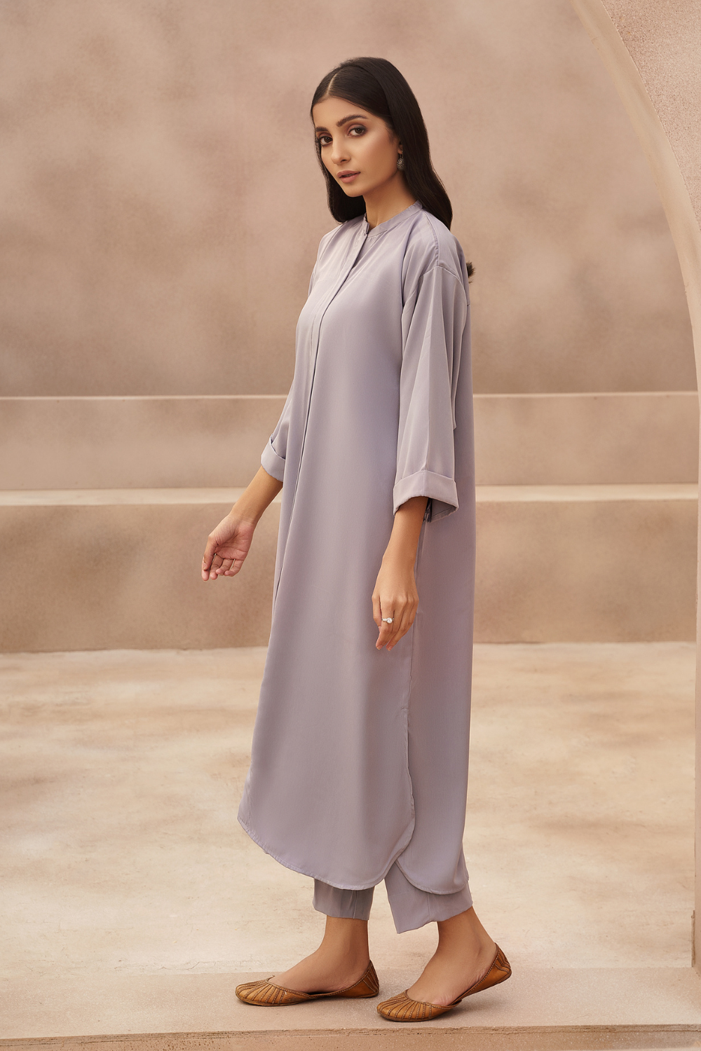 2 PC Stitched | Stone Wash Basic Shirt + Trouser