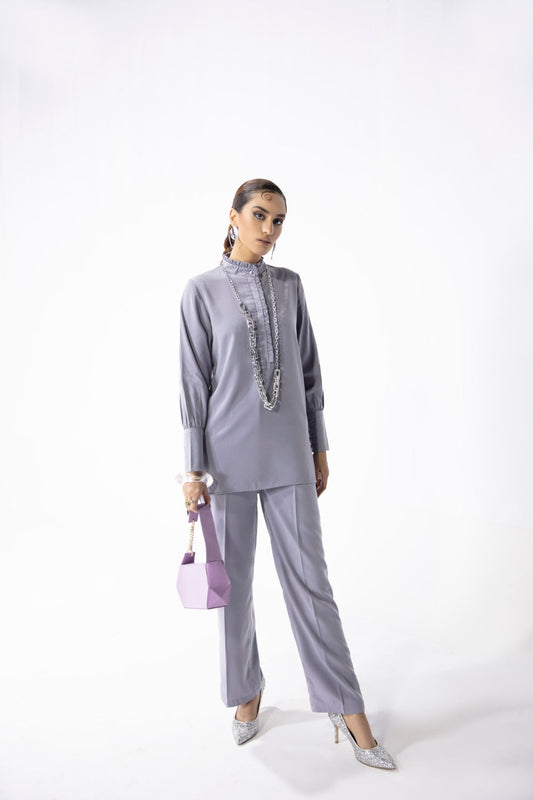 2 PC Stitched | Stone Wash Top + Trouser