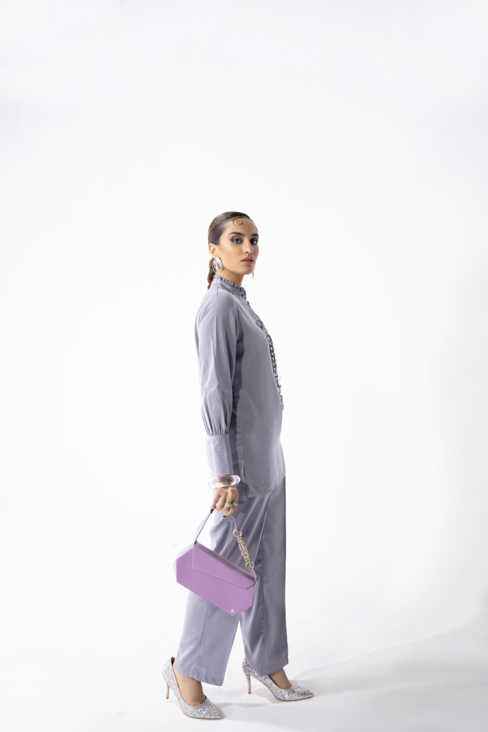 2 PC Stitched | Stone Wash Top + Trouser