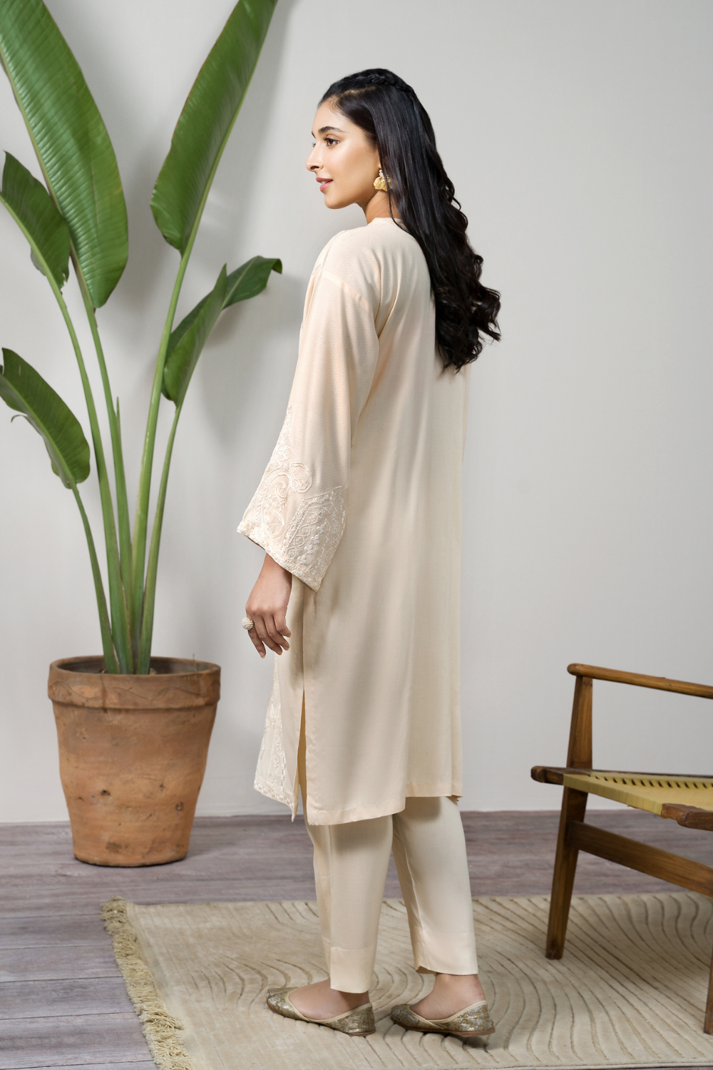 2 PC Stitched | Viscose Embroidered Shirt + Trouser