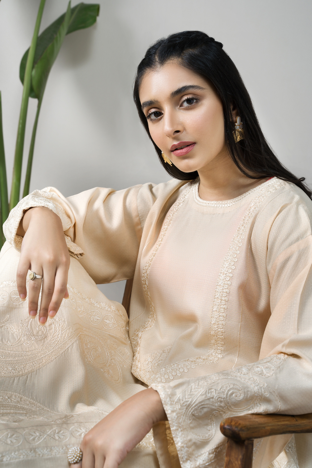 2 PC Stitched | Viscose Embroidered Shirt + Trouser