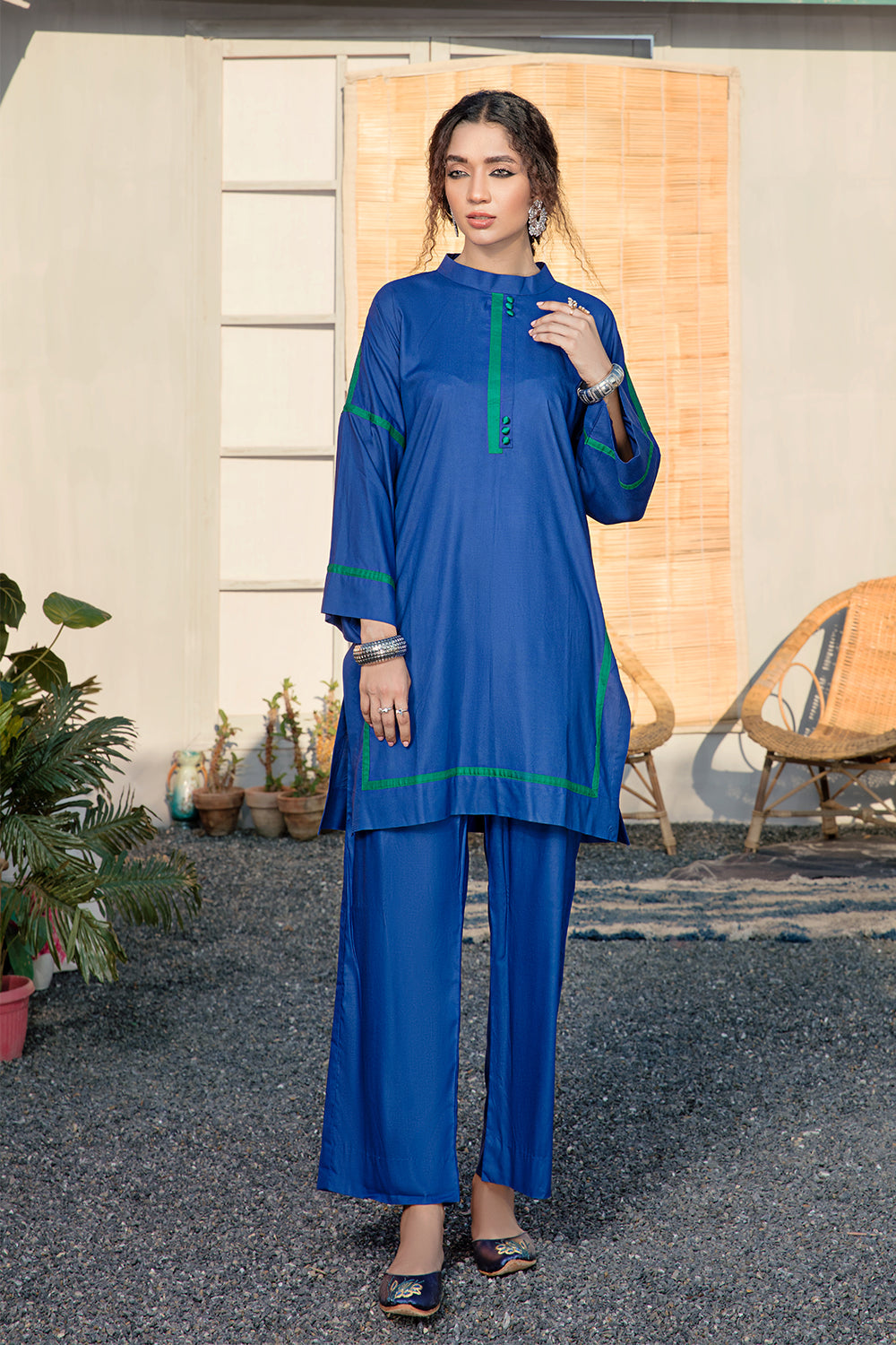 2 PC Stitched | Viscose Shirt + Trouser