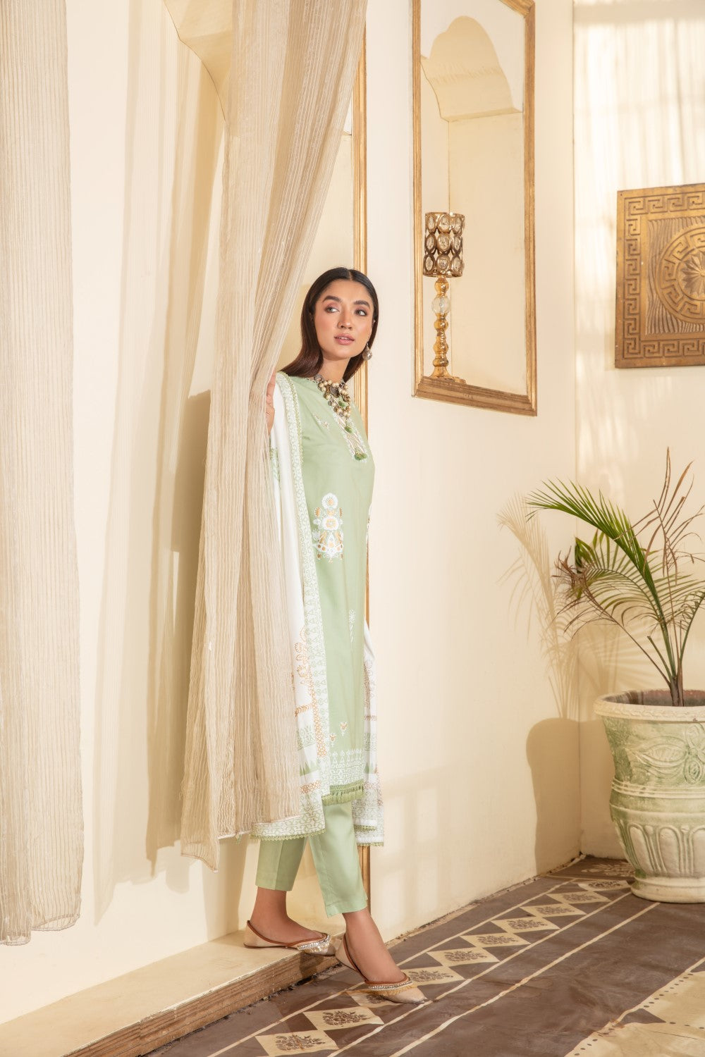 2 PC Stitched | Viscose Printed Shirt+ Duppata