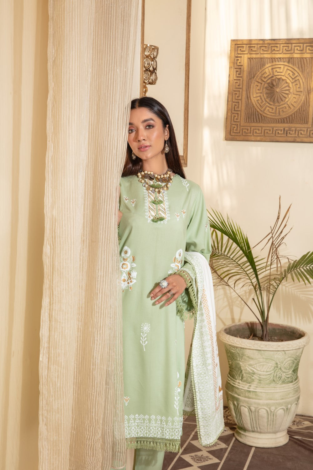 2 PC Stitched | Viscose Printed Shirt+ Duppata