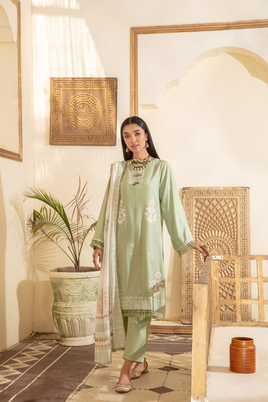 2 PC Stitched | Viscose Printed Shirt+ Duppata