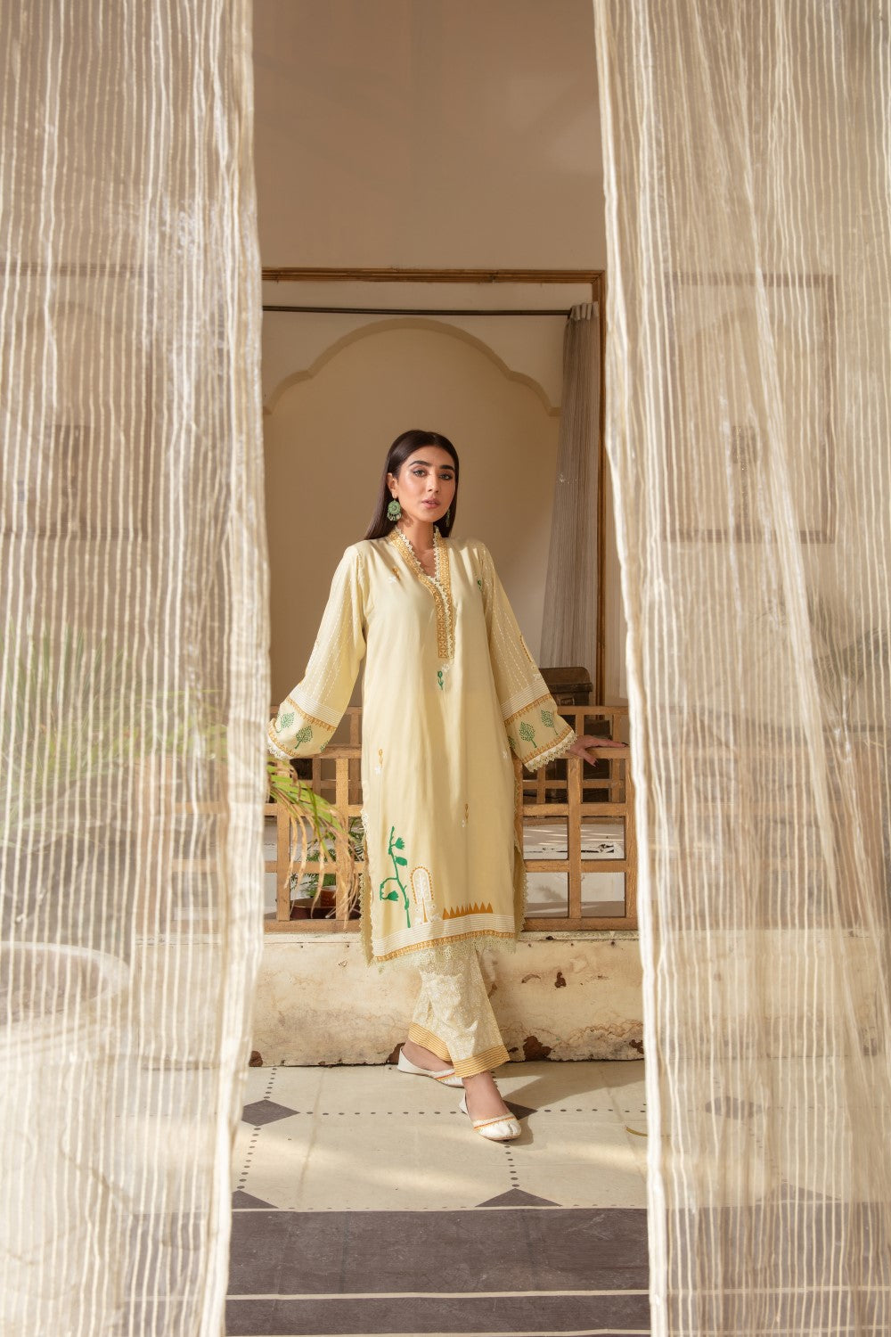 2 PC Stitched | Viscose Printed Shirt+ Trouser