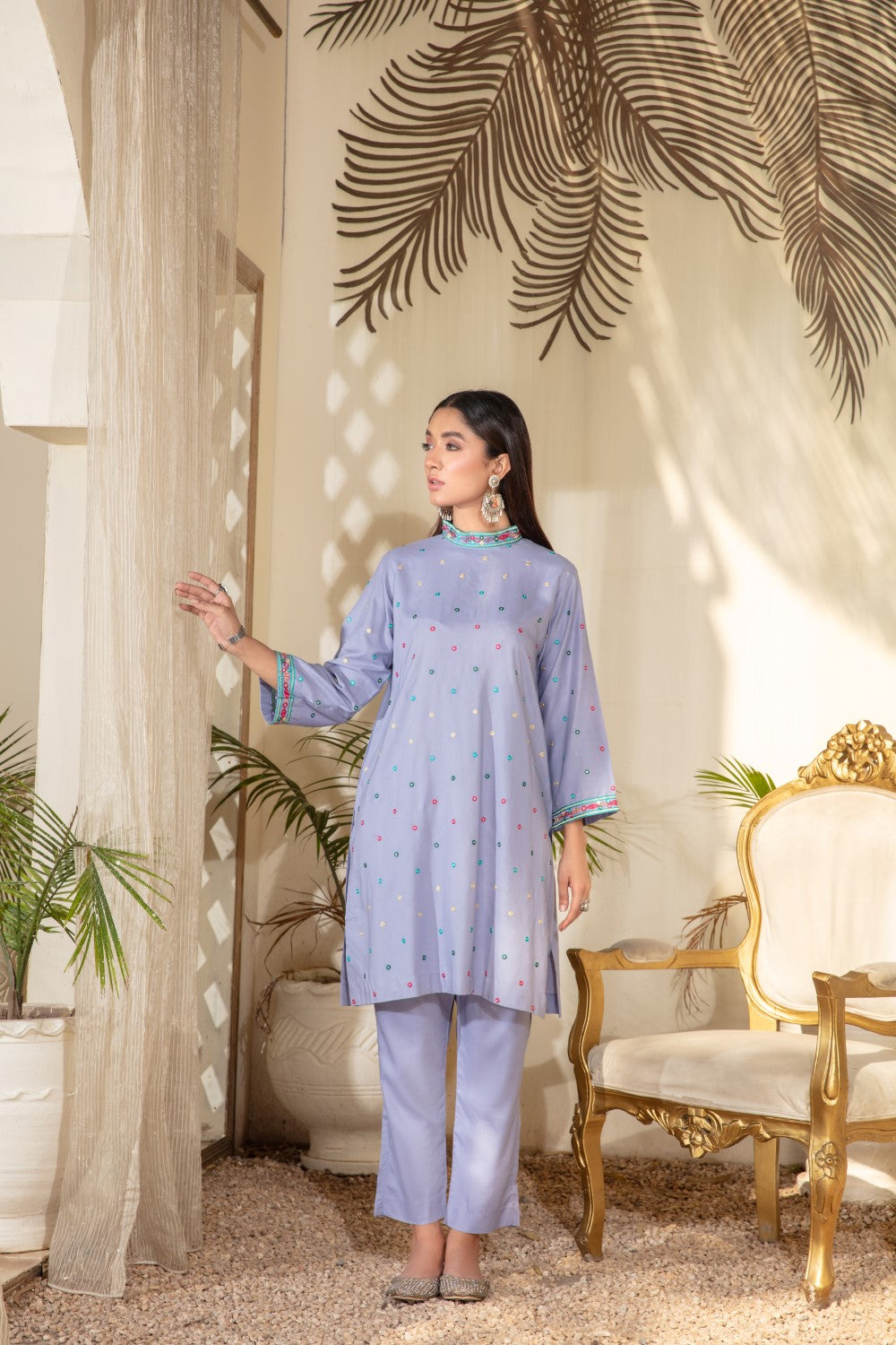 1 PC Stitched | Viscose Embroidered Shirt