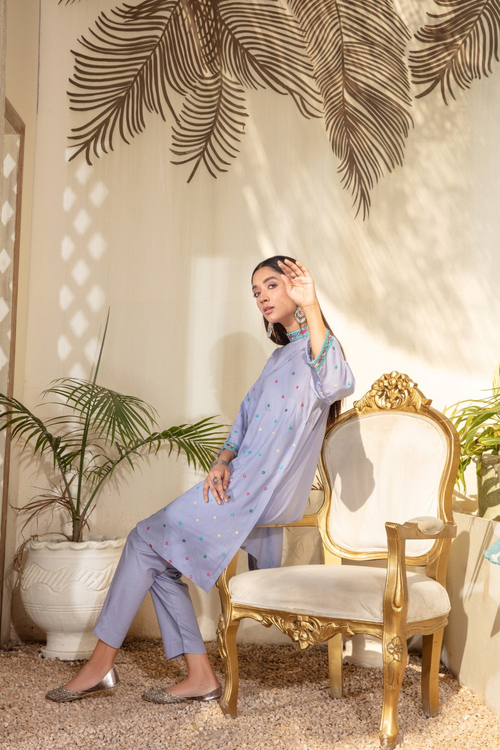 1 PC Stitched | Viscose Embroidered Shirt