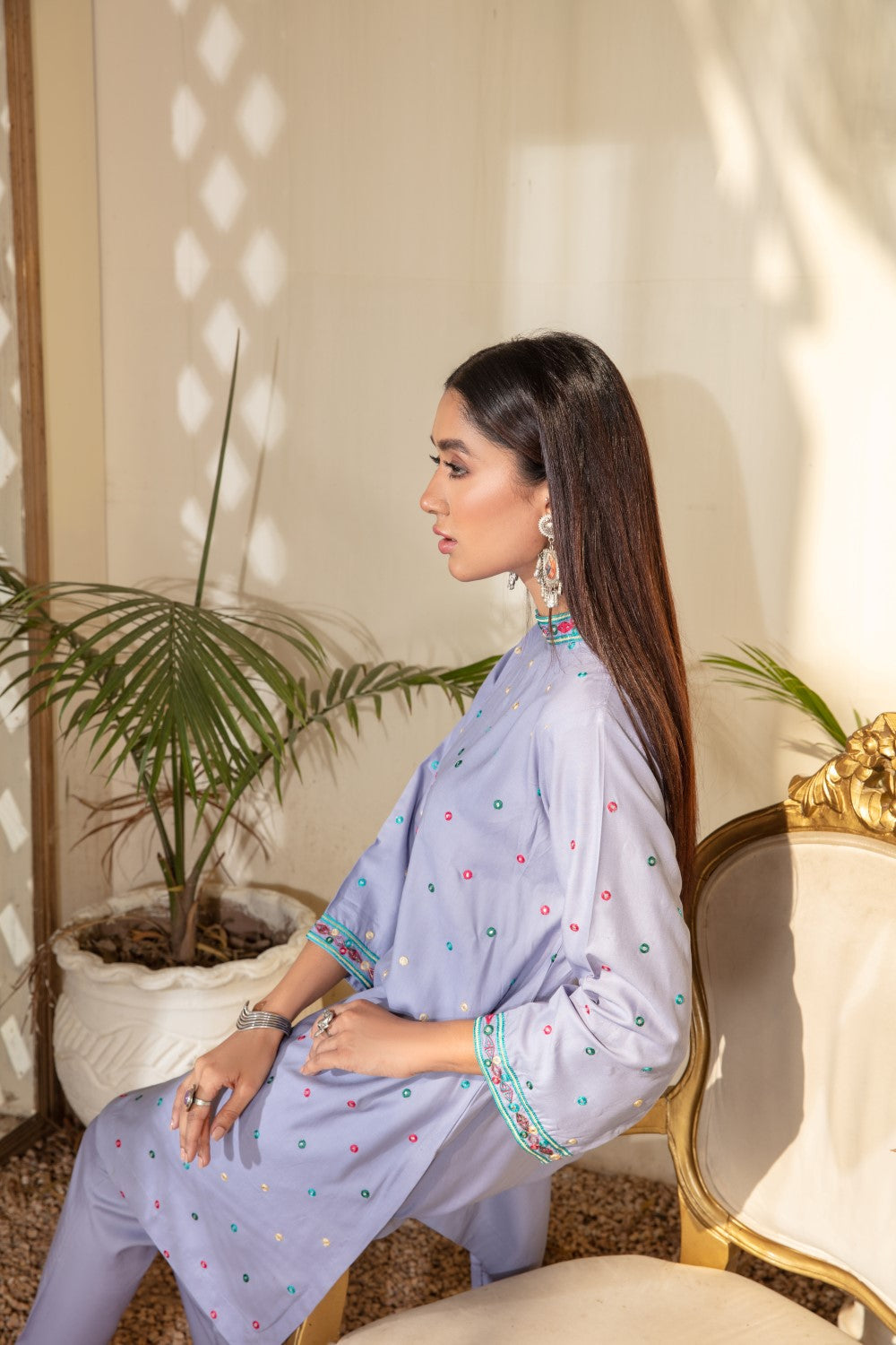 1 PC Stitched | Viscose Embroidered Shirt