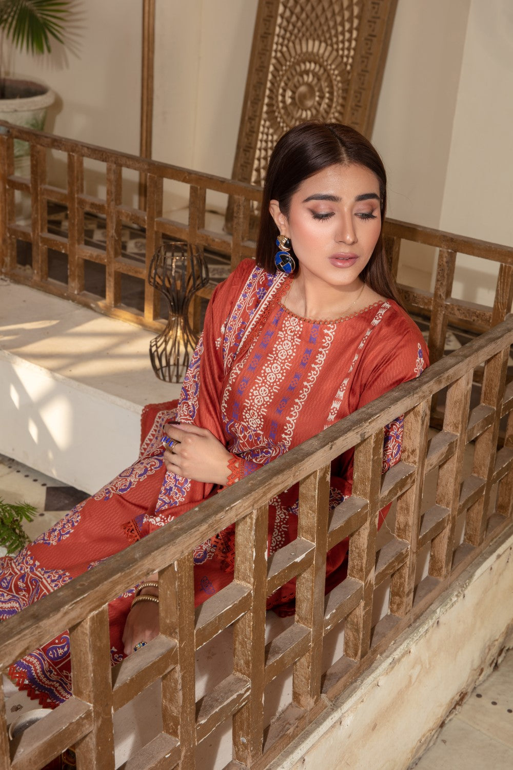 2 PC Stitched | Viscose Printed Shirt+ Duppata