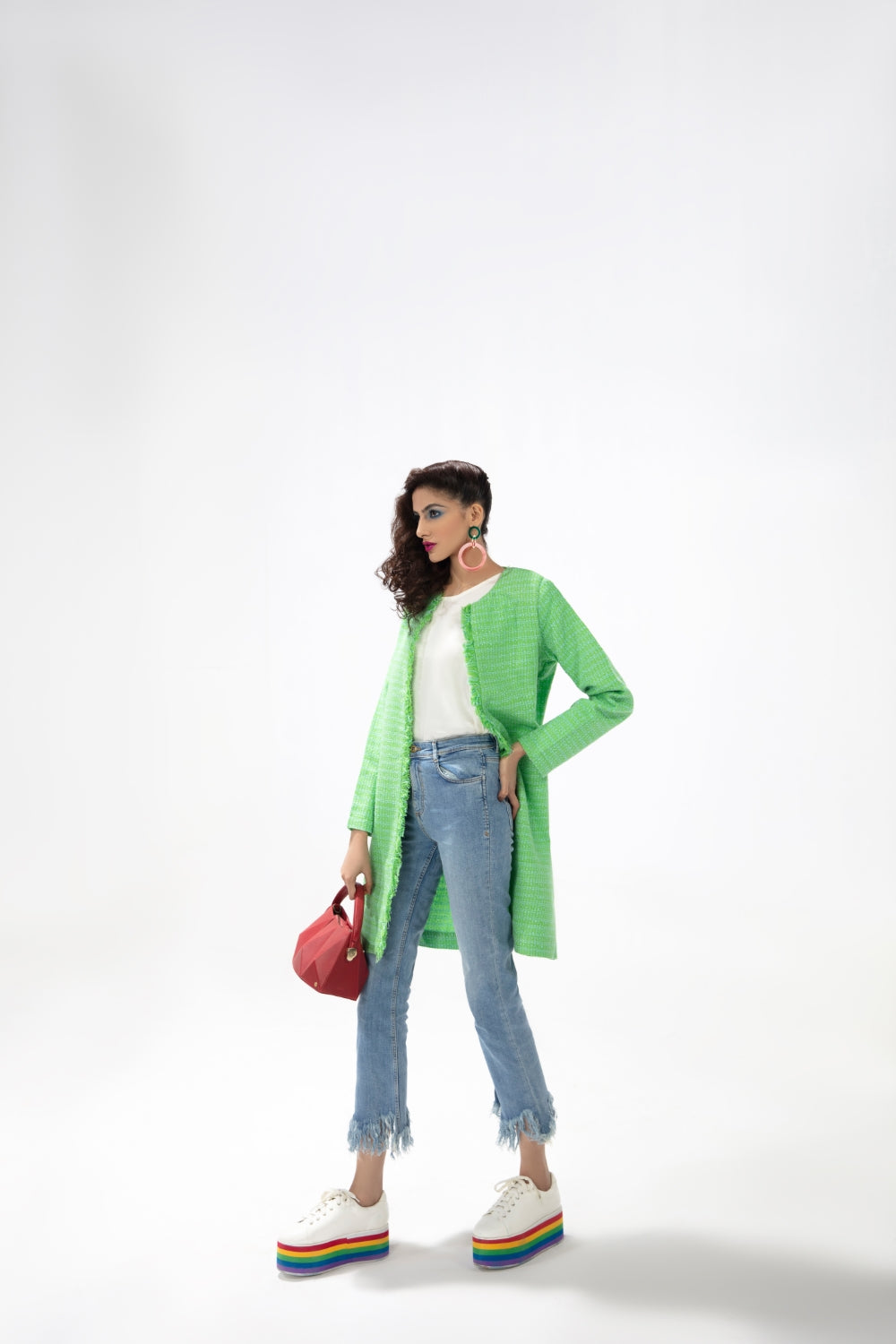 1 PC Stitched | Woollen Long Jacket