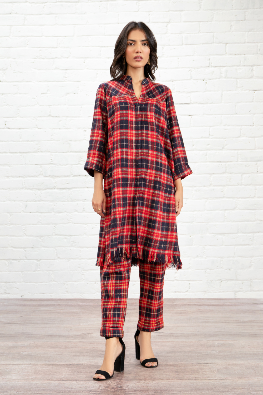 2 PC Stitched |  Woollen Shirt  + Trouser