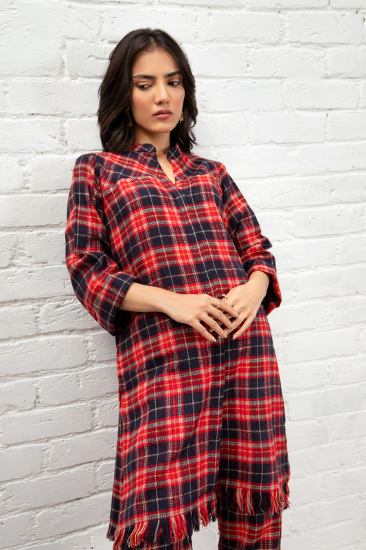 2 PC Stitched |  Woollen Shirt  + Trouser