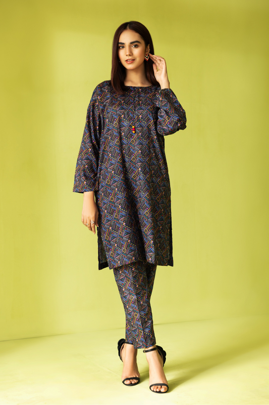 2 PC Stitched | Cotton Shirt + Trouser