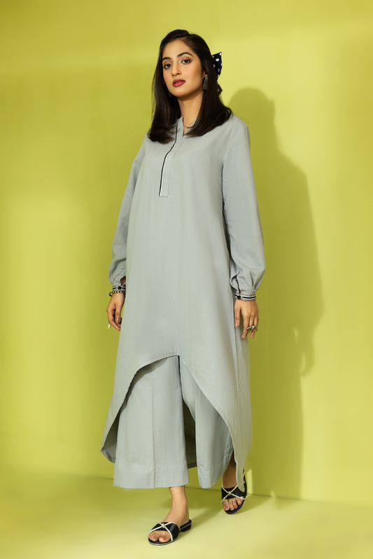 2 PC Stitched | Cotton Shirt + Trouser