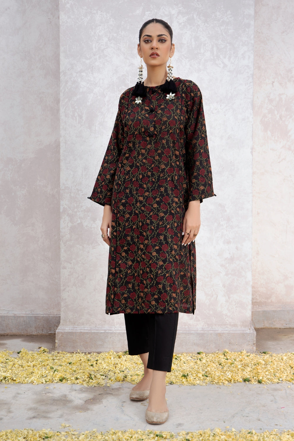 2 PC Stitched | Jacquard Shirt + Cambric Trouser