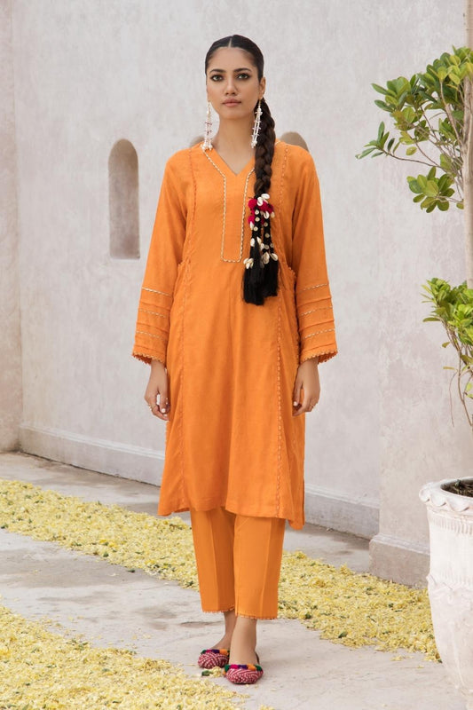 2 PC Stitched | Jacquard Shirt + Cambric Trouser