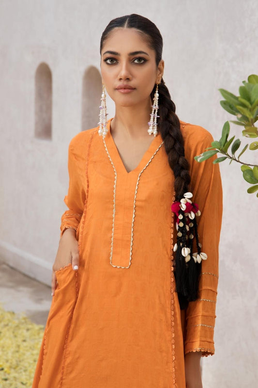 2 PC Stitched | Jacquard Shirt + Cambric Trouser