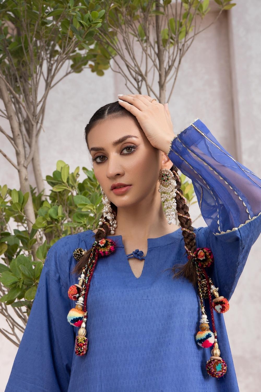 2 PC Stitched | Jacquard Shirt + Trouser