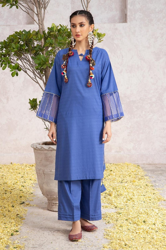 2 PC Stitched | Jacquard Shirt + Trouser