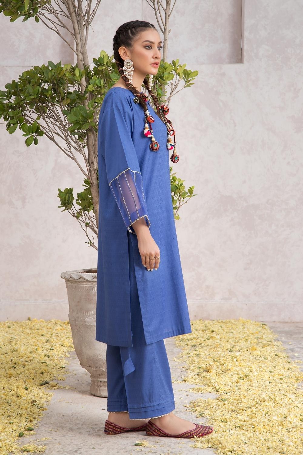 2 PC Stitched | Jacquard Shirt + Trouser