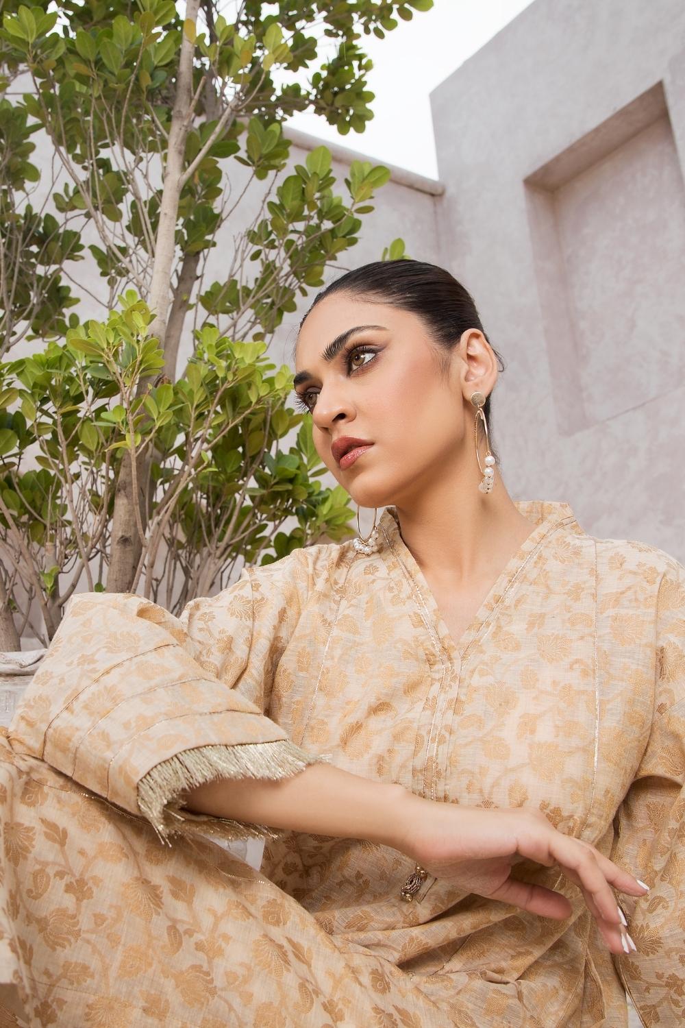 2 PC Stitched | Jacquard Shirt + Trouser