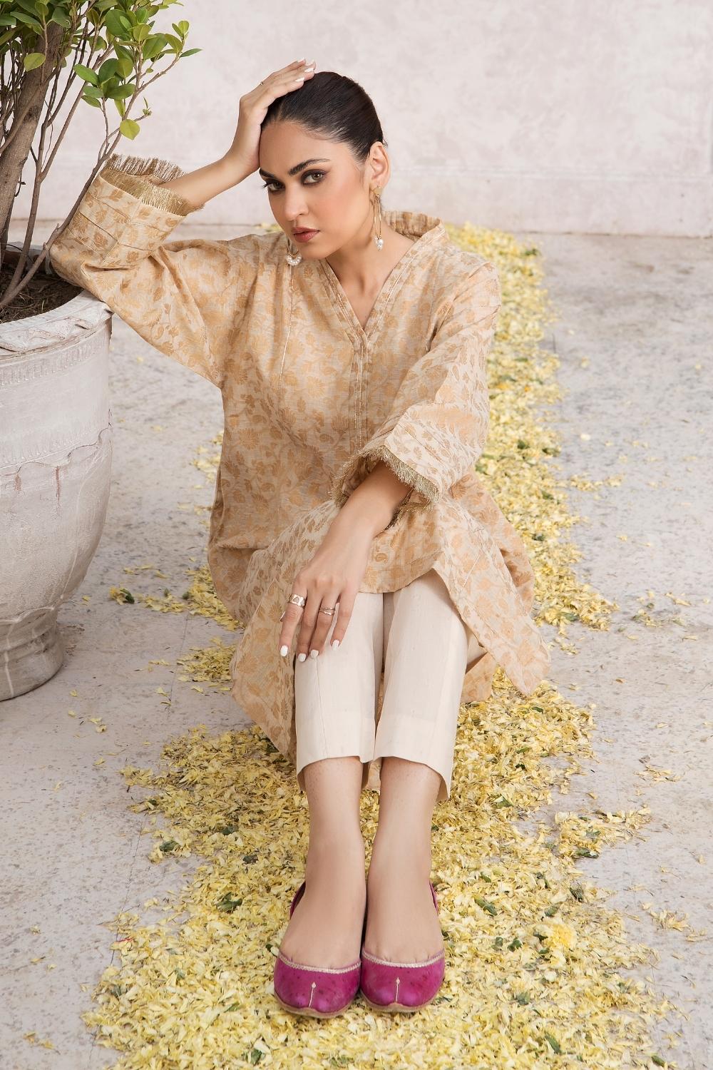 2 PC Stitched | Jacquard Shirt + Trouser