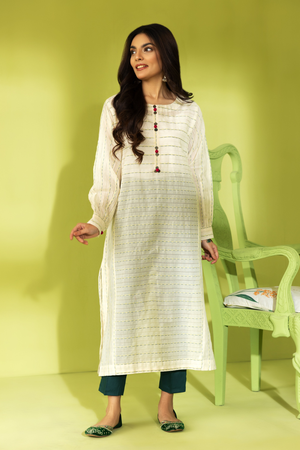 2 PC Stitched | Jacquard Shirt + Trouser