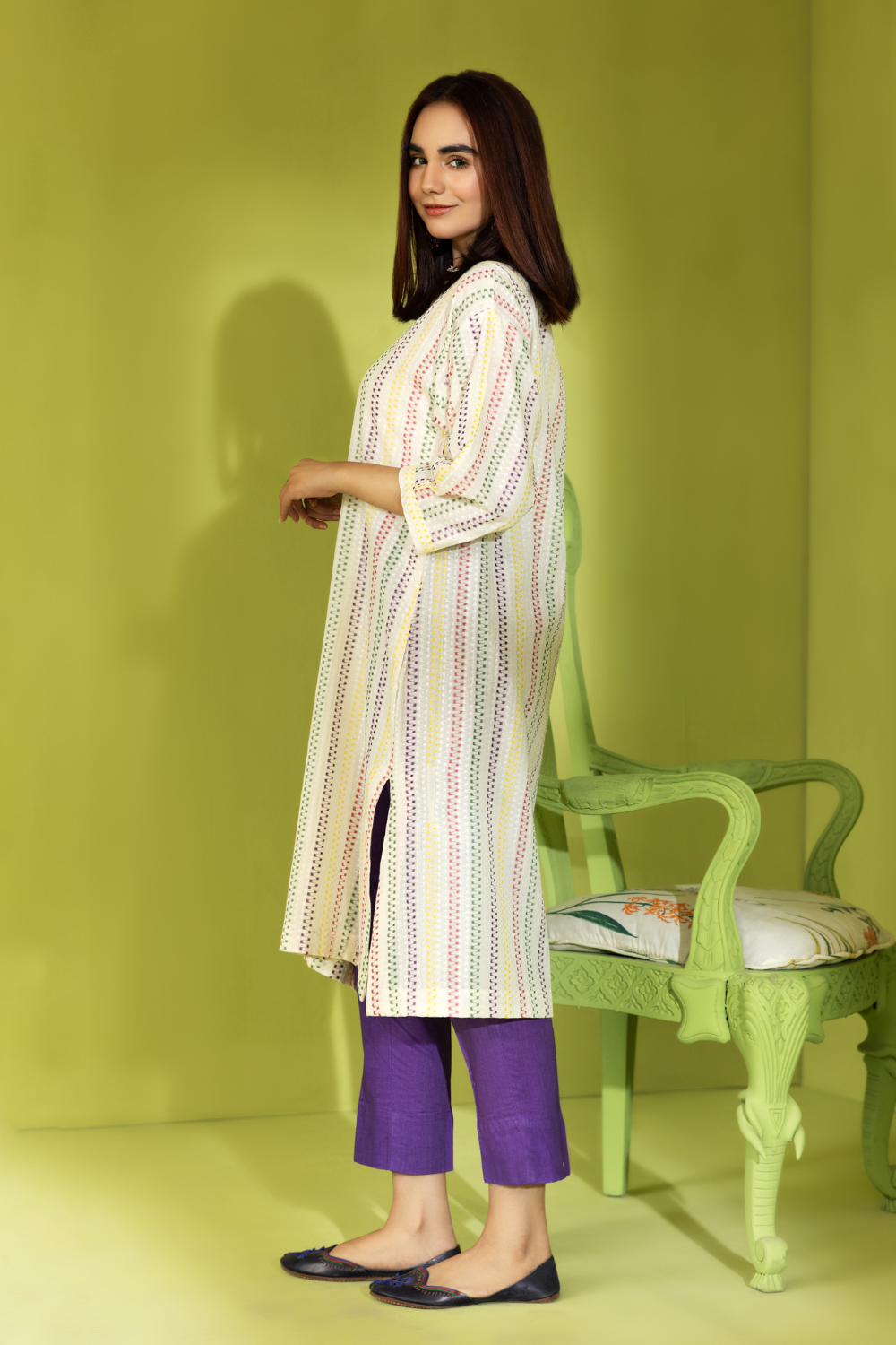 2 PC Stitched | Jacquard Shirt + Trouser