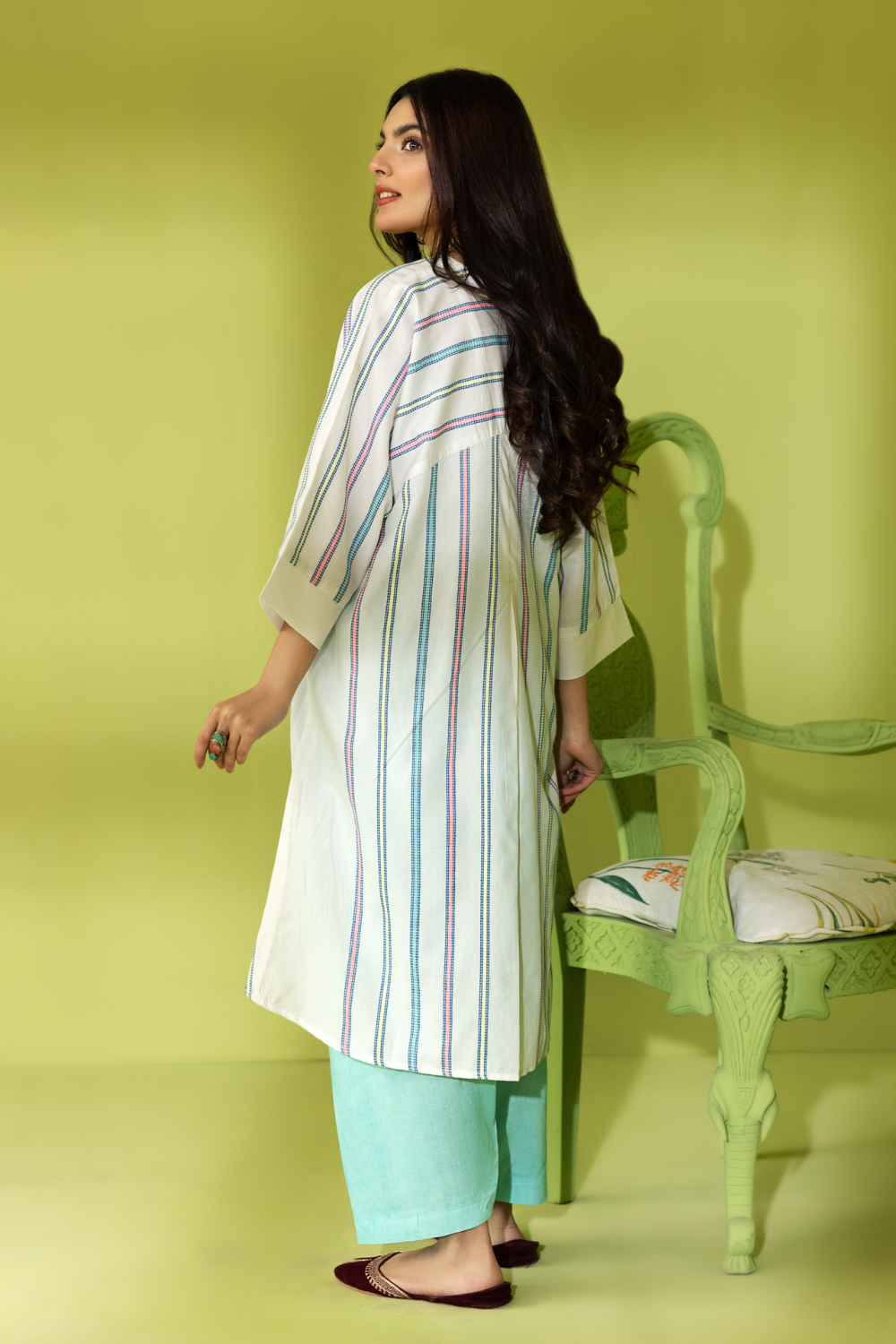 2 PC Stitched | Jacquard Shirt + Trouser