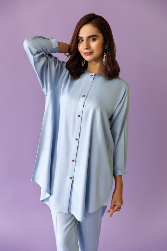 2 PC Stitched | Basic Crepe Shirt + Trouser