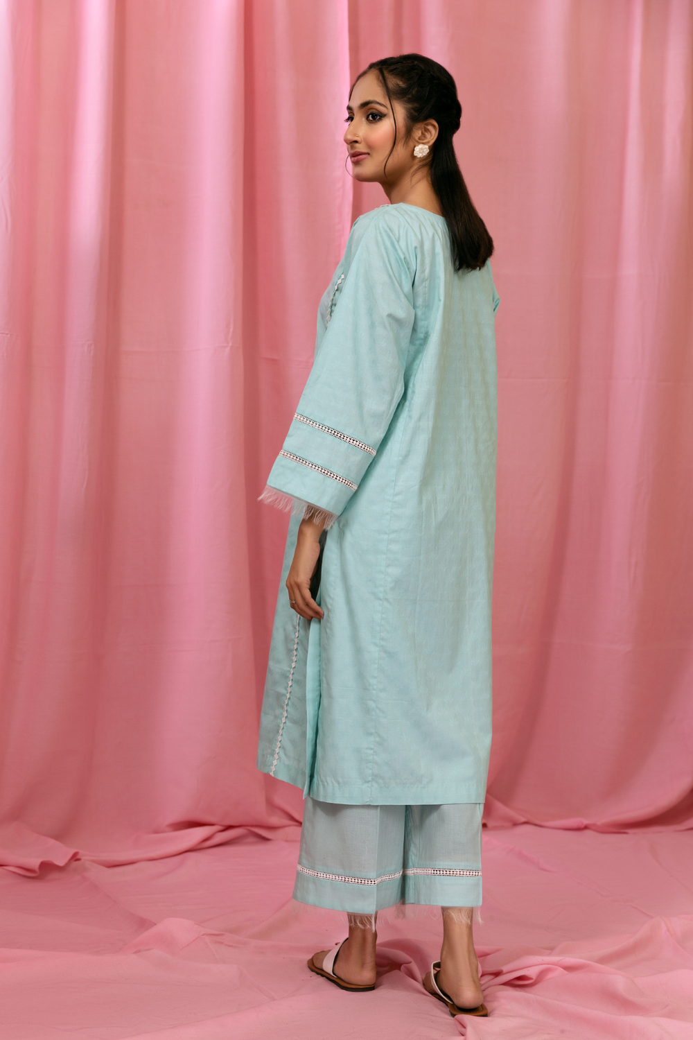 2 PC Stitched | Jacquard Shirt + Trouser