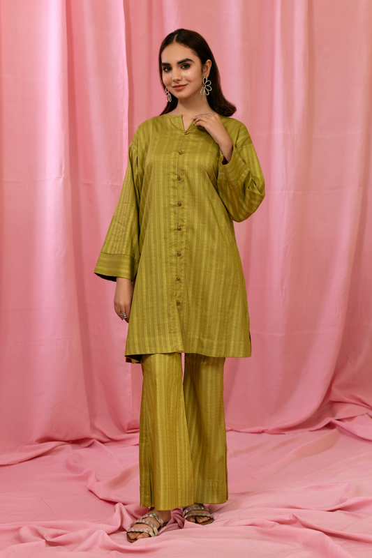 2 PC Stitched | Basic Cotton Shirt + Trouser