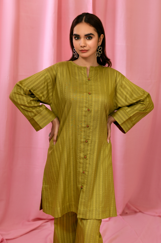 2 PC Stitched | Basic Cotton Shirt + Trouser