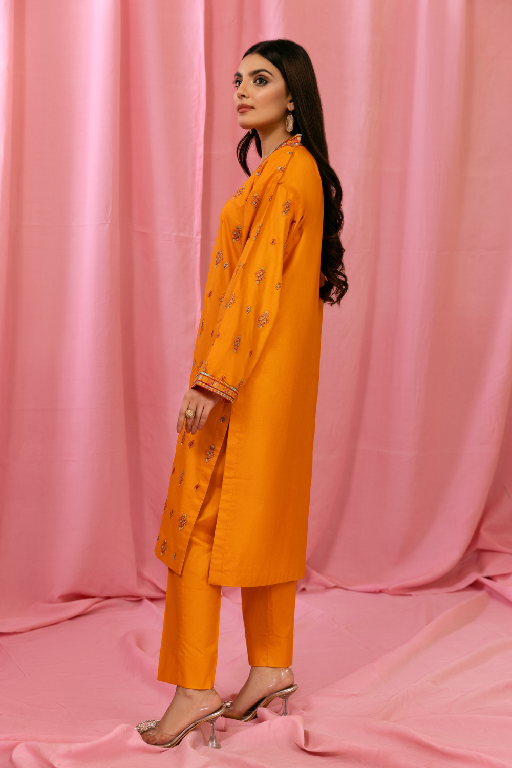 2 PC Stitched | Embroidered Lawn Shirt + Trouser