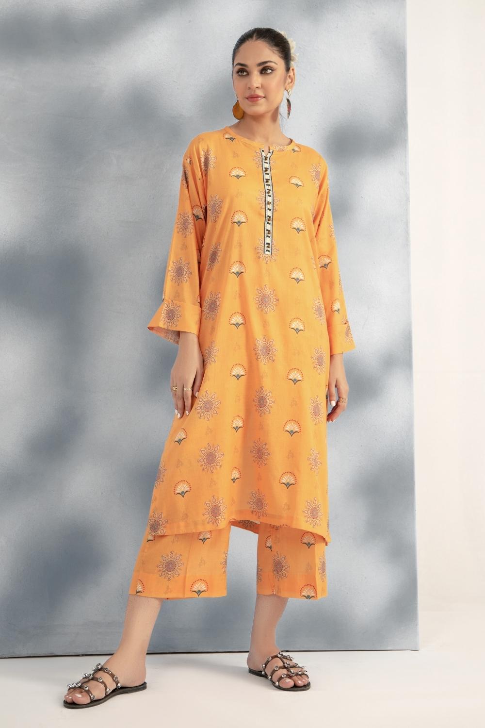 2 PC Stitched | Printed Lawn Shirt + Trouser