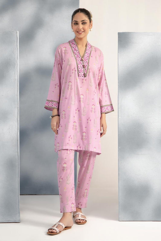 2 PC Stitched | Printed Lawn Shirt + Trouser